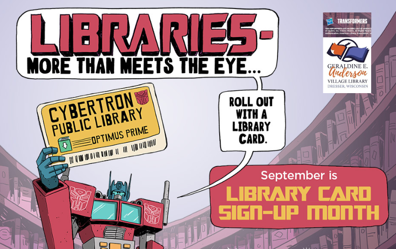 Library News 09.02.24 Library Card Sign-up Month